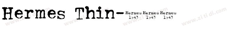Hermes Thin字体转换